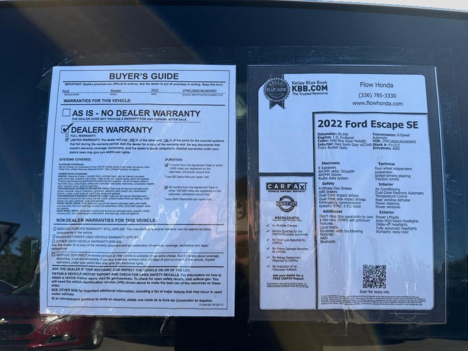 2022 Ford Escape SE
